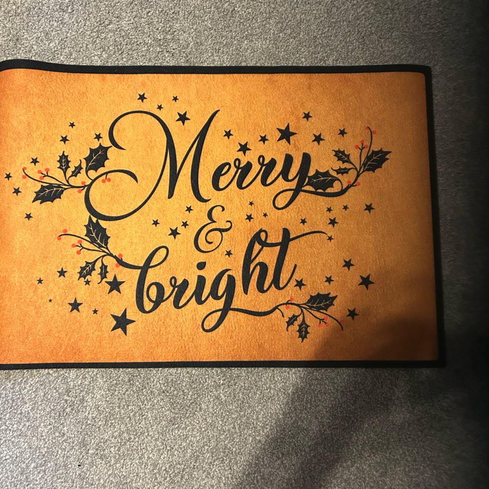 NWT Merry Christmas doormat 23.6 X 15.7.